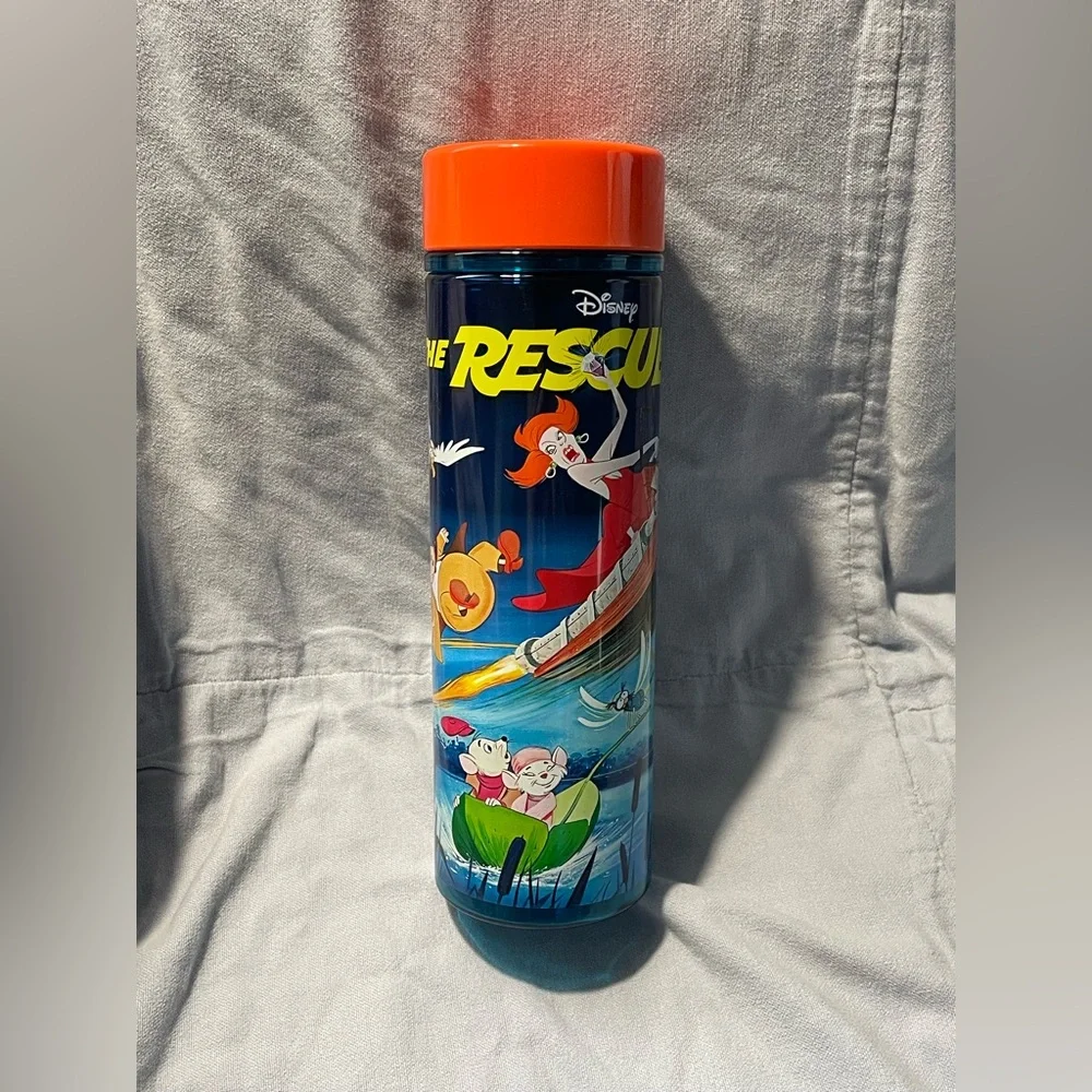 NEW Disney Parks The Rescuers Plastic 19.5oz Water Bottle w/ Twist Off Lid‎